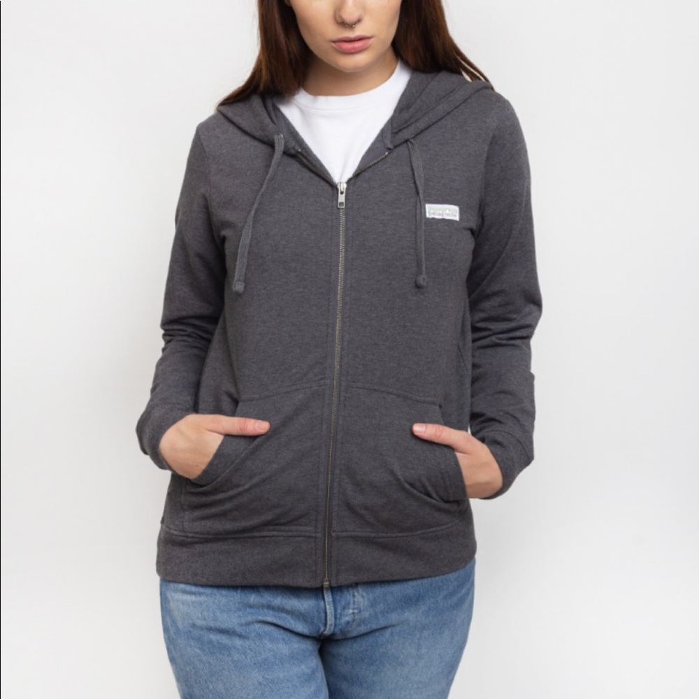 Patagonia Gray Zip-Up Hoodie